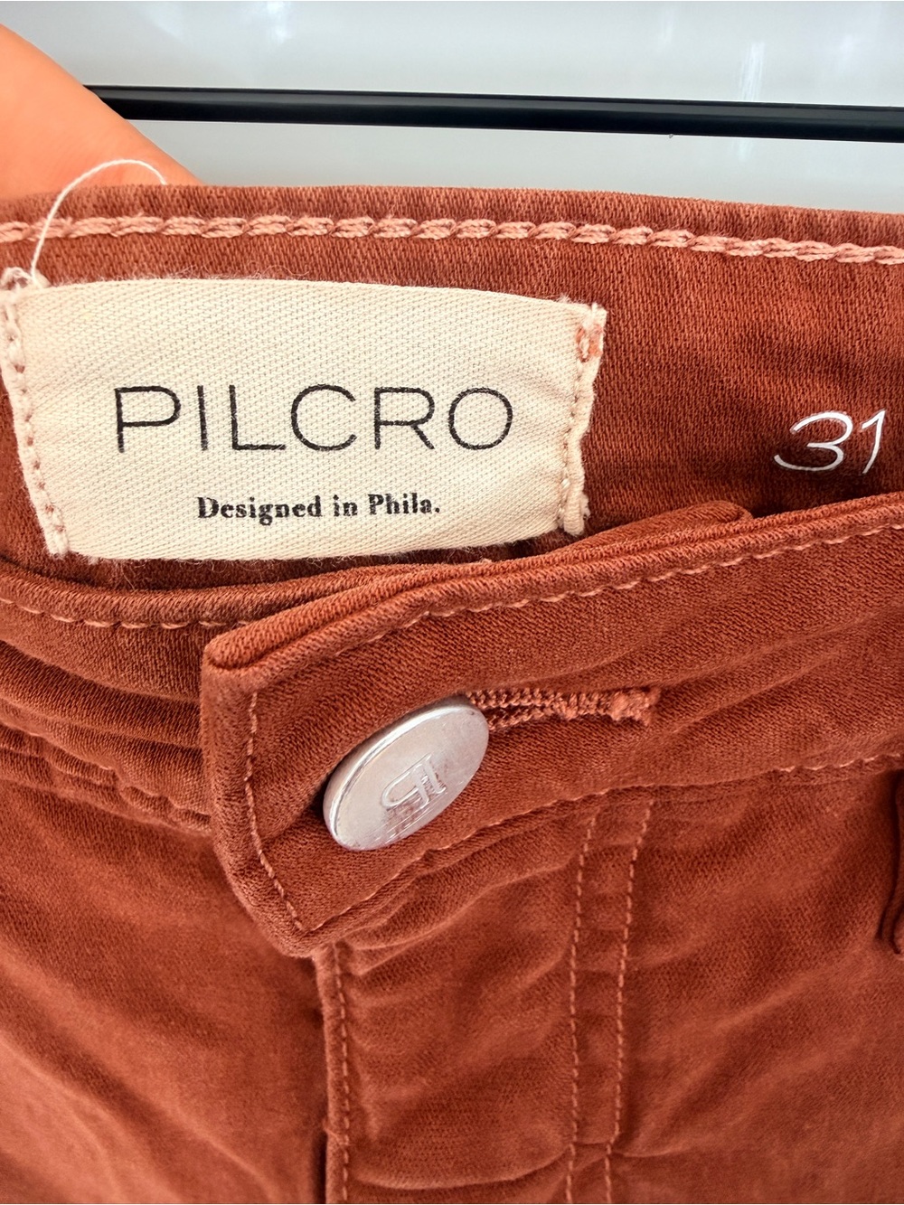 Anthropologie Pilcro Puddle Curve Wide Leg Pants Brown Sz 31 Baggy Slouchy - Picture 4 of 13